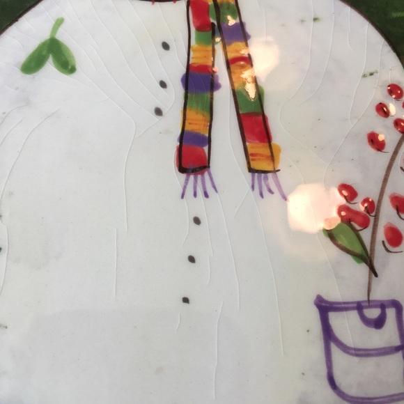 Holiday Snowman plate - Picture 6 of 7
